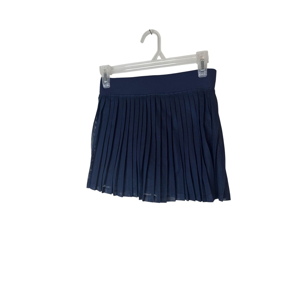 FP Movement Skort Womens‎ XS/S Blue Pleated Mesh Tennis Athletic Lined Sport